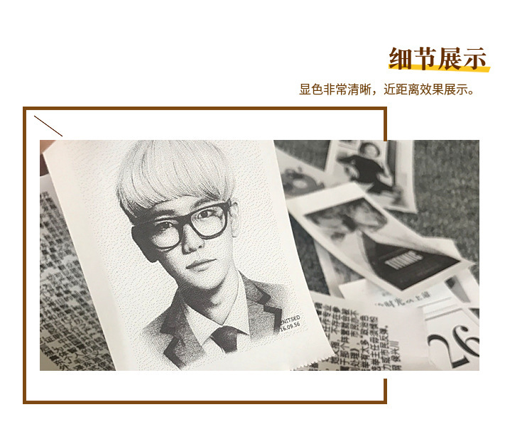 错题机57*25不干胶打印纸带背胶可粘贴错题使用打印纸标签热敏纸详情3