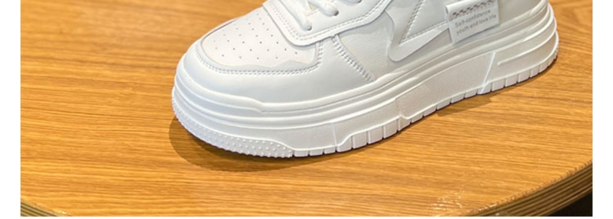 华耀时尚板鞋女2024年秋季新款厚底增高透气休闲百搭运动小白鞋潮详情10