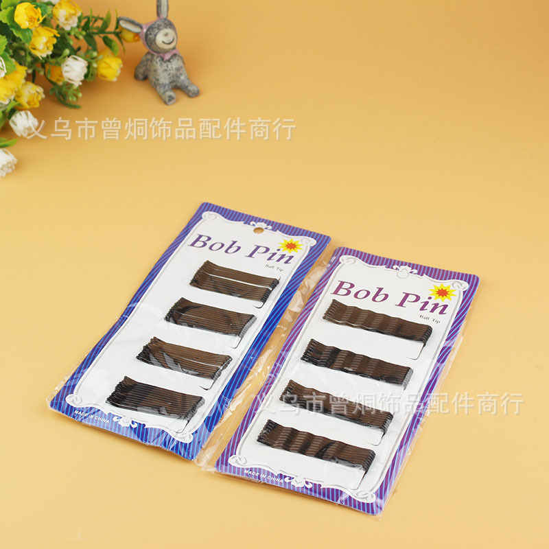 Wholesale of hair clips in Yiwu, black straight clips, blue cards, steel clips, side clips, plates, hair clip heads and accessories, 1-yuan store pic 11