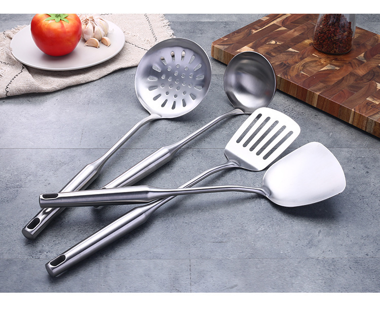 锅铲不锈钢空心柄漏勺煎铲粉扒汤勺厨房用品烹饪饭勺铲厨具套装详情7