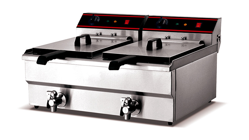 Deep fryer, fried chicken special insulated display cabinet, safety safe, large-capacity integrated unit pic 3