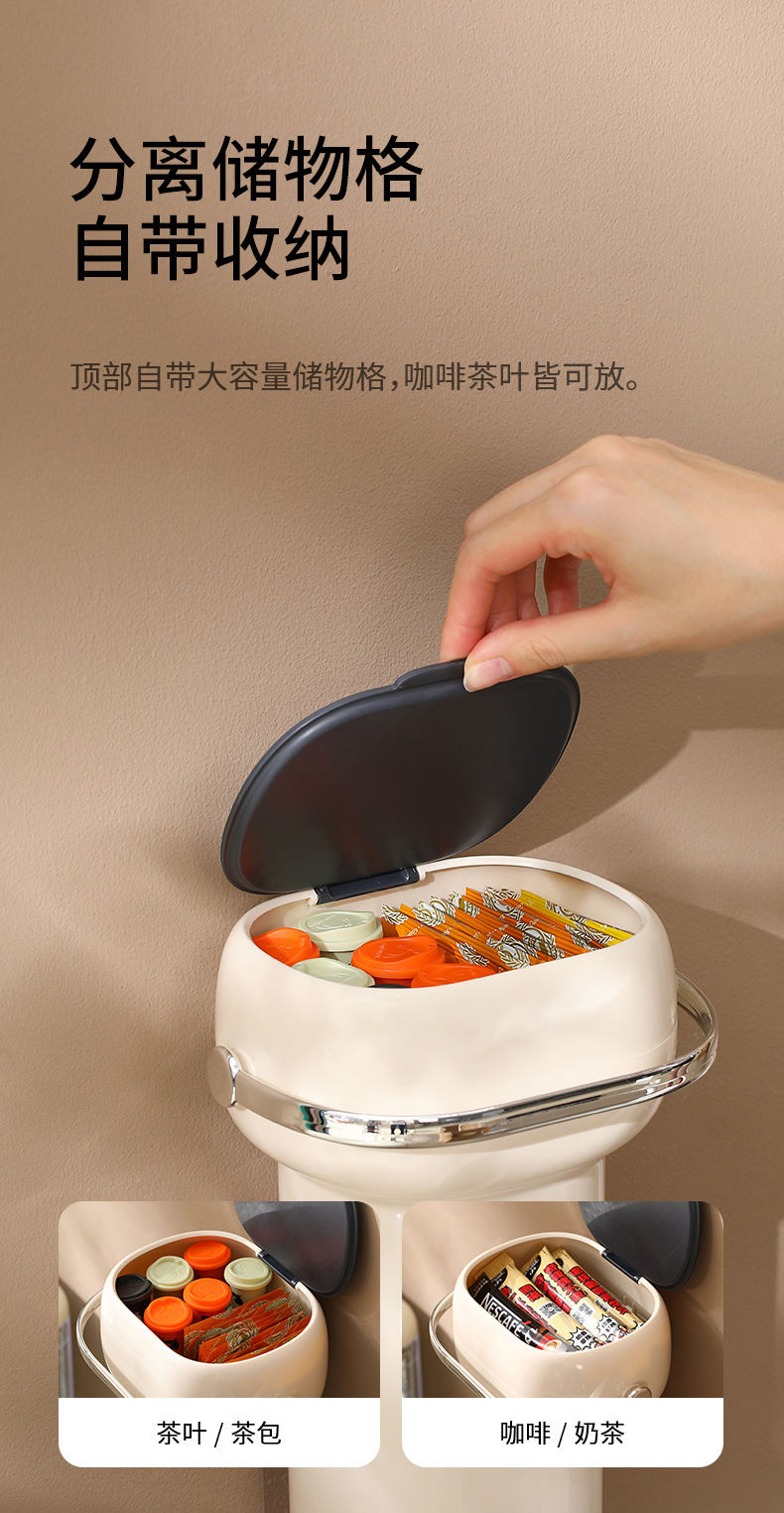 FaSoLa Household multi-functional paper cup holder, cup remover, non-punching, visual, disposable paper cup storage device pic 7