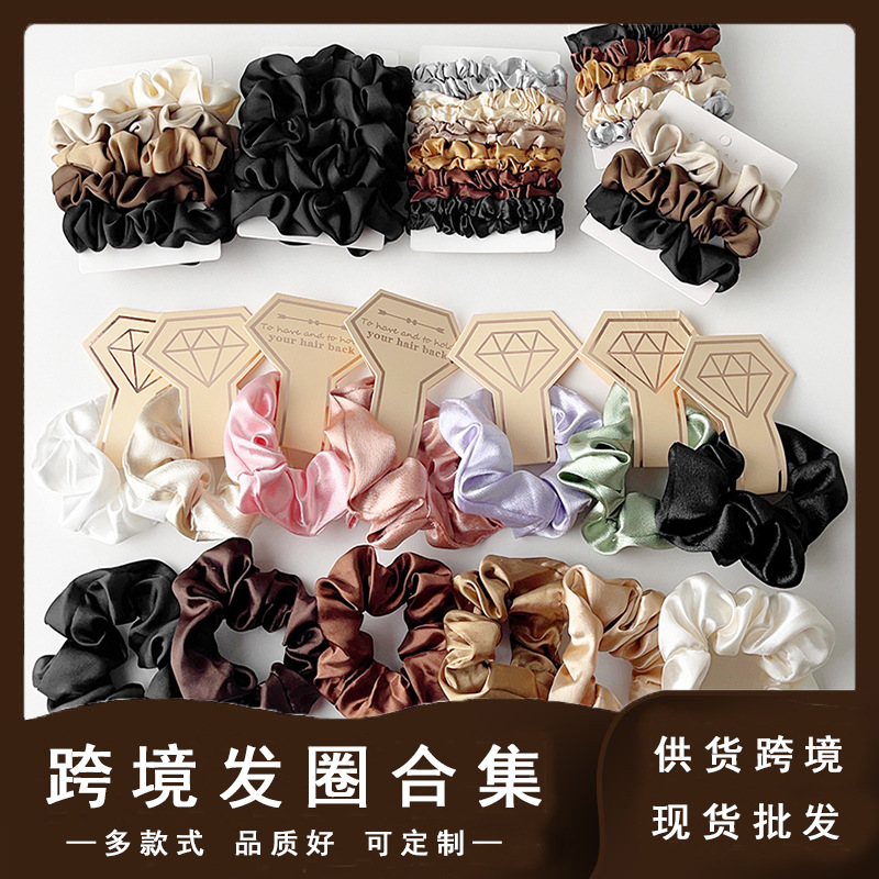 Spring and Summer hair band Collection: Cute trendy hair bands, feminine lace trim hair accessories, sweet and fresh large intestine hair bands pic 1