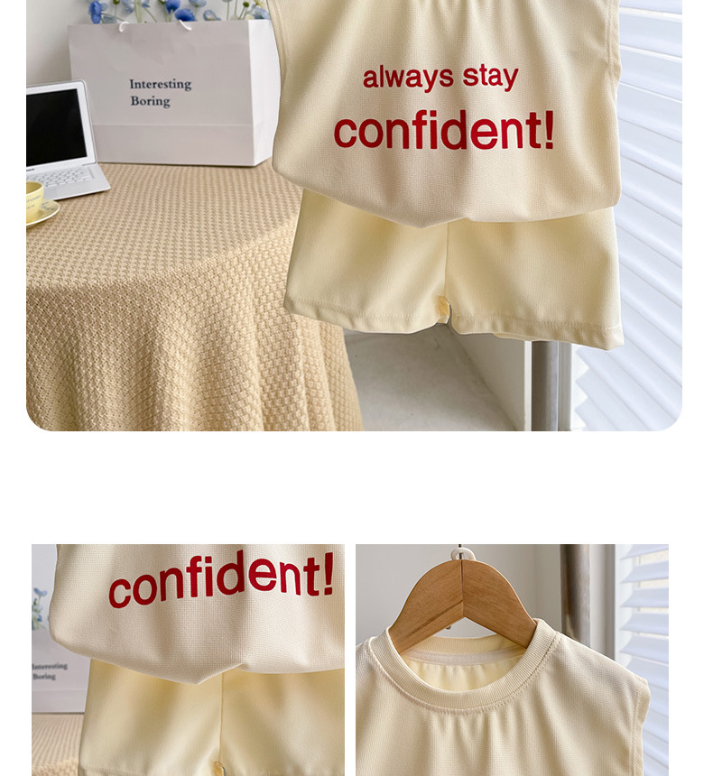 女童背心套装夏季韩版 男宝宝运动无袖短裤套装儿童印花两件套潮详情9