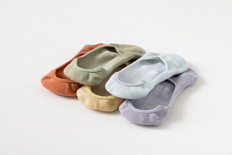 新款女隐形春夏女士袜子纯色防掉跟隐形袜点胶空调袜室内袜脚底袜详情14