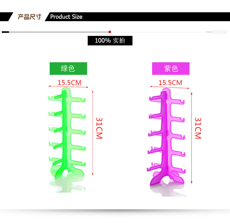 Five pairs of colored transparent plastic spectacle frames, sunglasses display stands, sunglasses display stands, glasses countertop counter display stands pic 2
