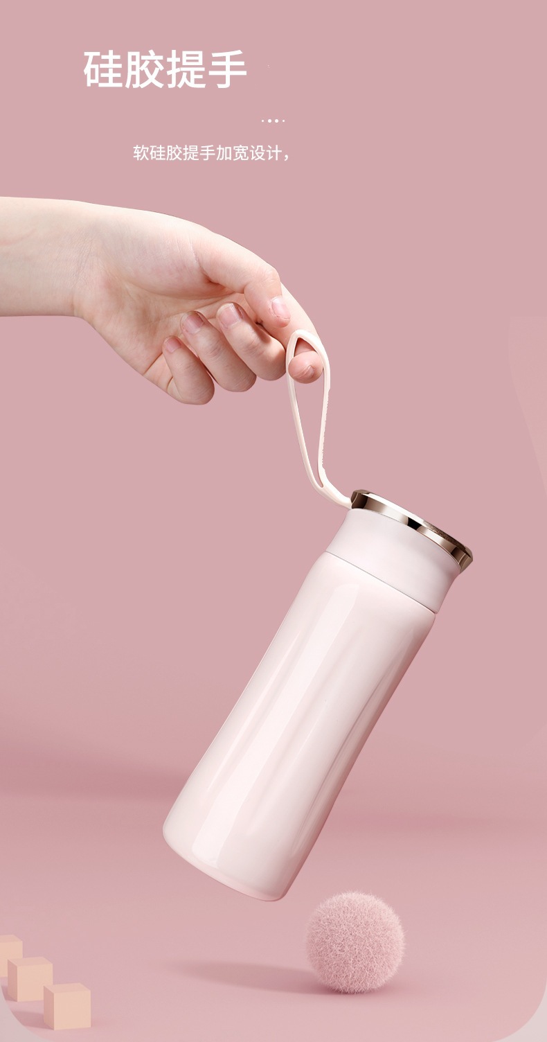 高颜值便携水杯保温杯不锈钢ins风简约男女学生可爱礼品保温杯详情13