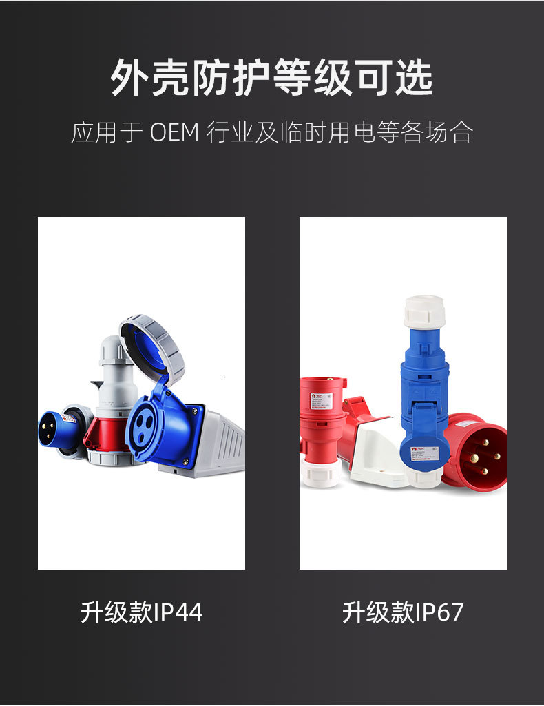 Delixi DEP2 aviation industry plug 3-core 32A 5-core IP44 industrial waterproof socket connector coupler pic 22