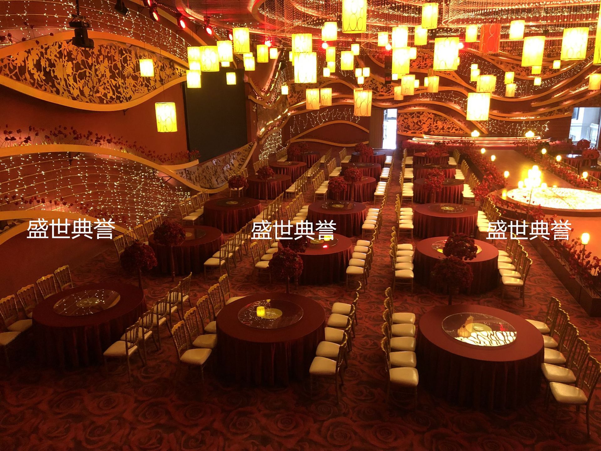 Ningbo star hotel banquet hall dining tables and chairs, banquet center catering furniture, theme wedding bamboo joint chairs, castle chairs pic 14