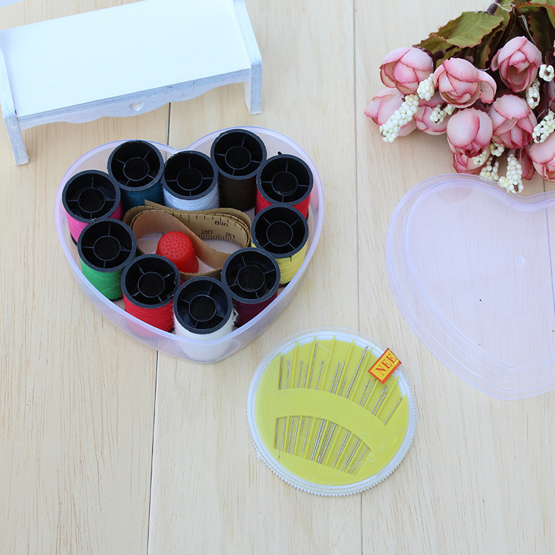 2-yuan store supply, home goods, plastic needle boxes, round box needles, 9 cylindrical thread combination sets, street stall, street stall, one-yuan and two-yuan small commodities and small goods pic 5