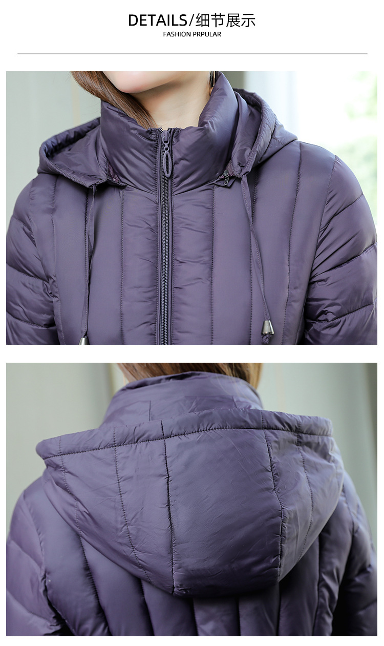 A mid-length cotton-padded jacket for women, 2020 winter new style Korean large-sized slim-fit down cotton-padded jacket, one piece consignment pic 28