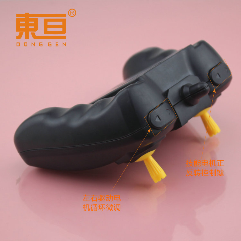 YKH-6TTG-2.4G black six-way remote control throttle push rod drive fine-tuning six-channel 2.4G pic 6