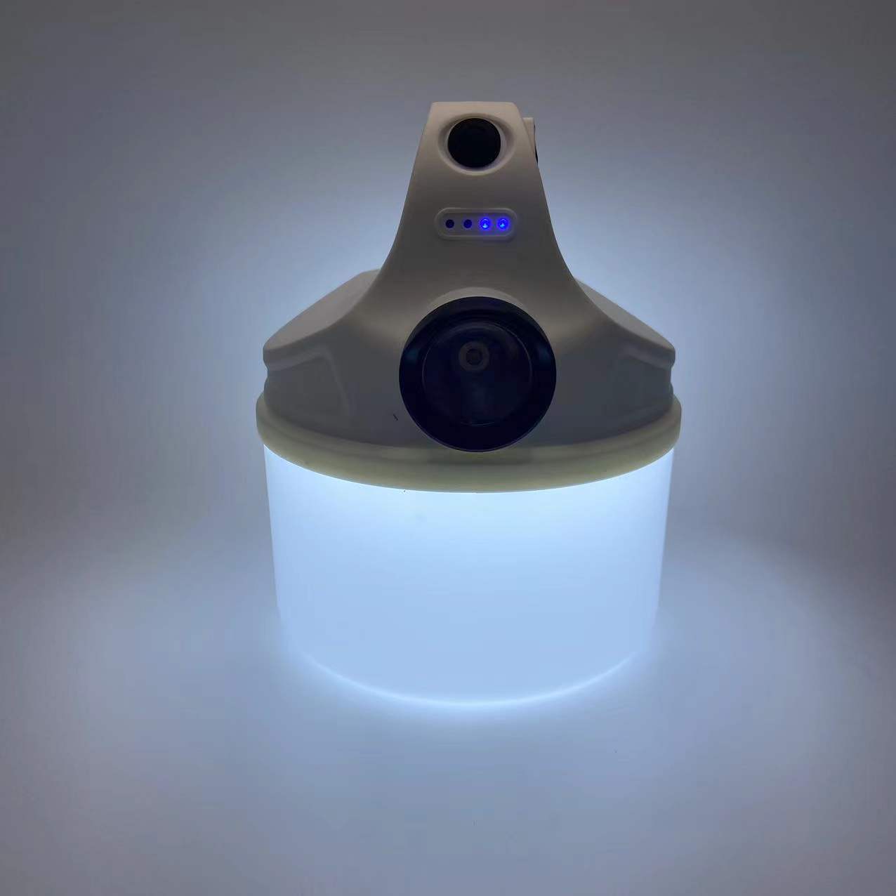 Portable lamp, household rechargeable portable lamp, camping lamp, USB charging carpet lamp, battery level display searchlight pic 2