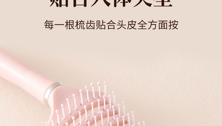 Large rib comb, curly hair comb, back-to-back voluminous styling wonder, airbag comb, long hair, curly hair massage, large bend comb pic 7