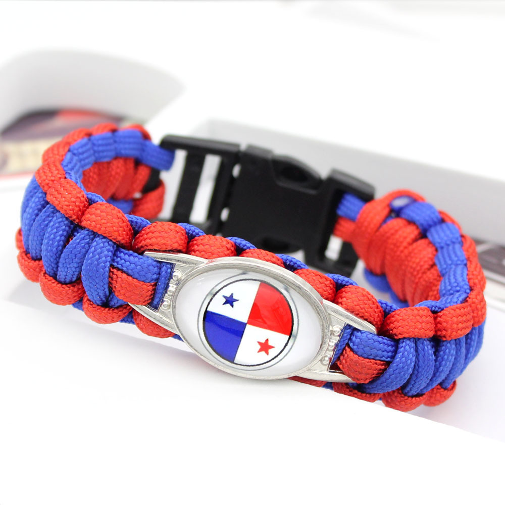 世界各国国旗手环 委内瑞拉 巴拉圭  国旗伞绳编织手链详情9