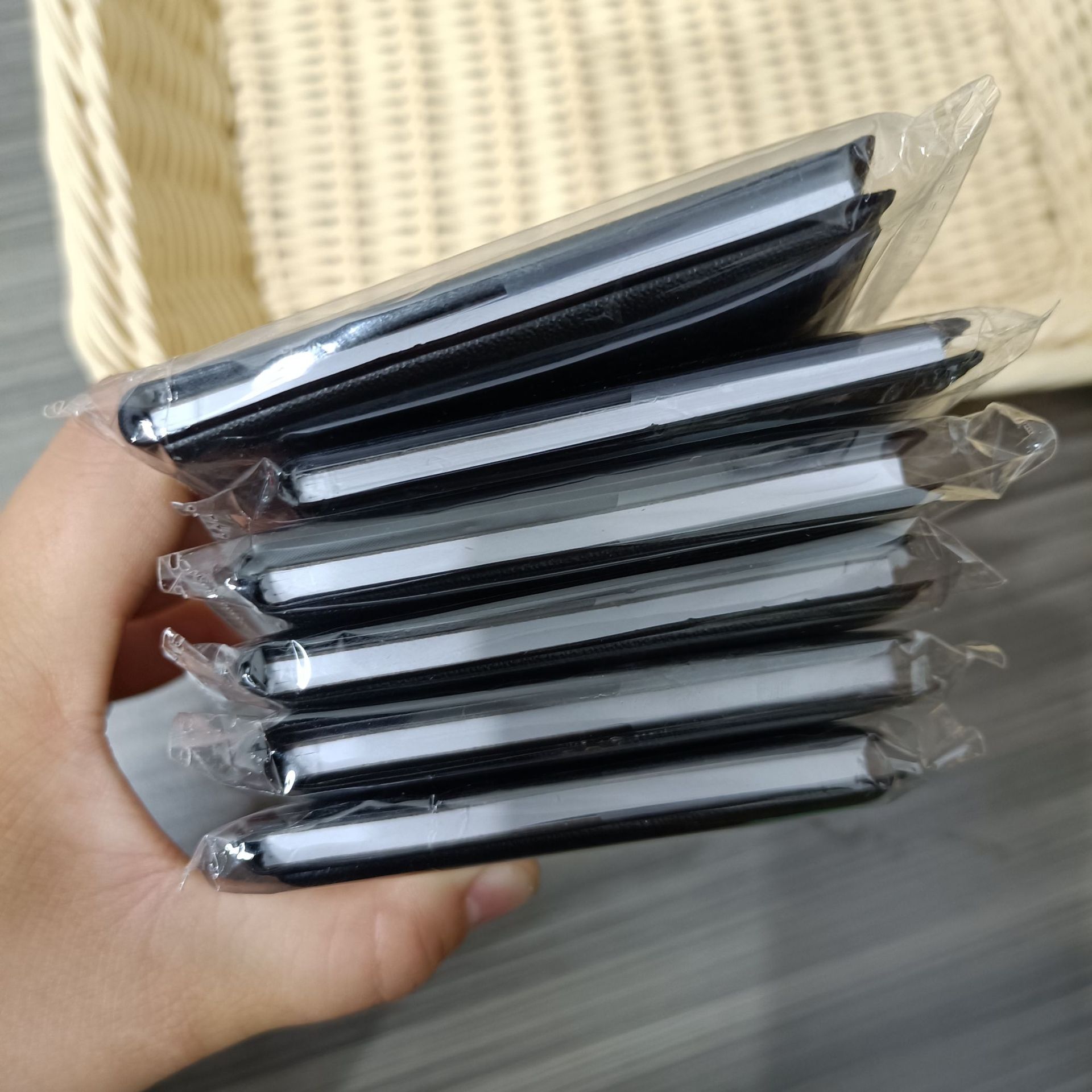 Black notepads, portable faux leather notepads, business notebooks, one-yuan store supply pic 8