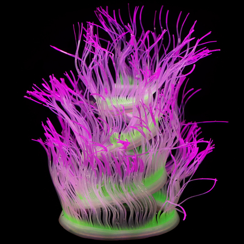 Aquarium fish tank landscape decoration silicone artificial plant soft coral landscape sea anemone 100cm long pic 23