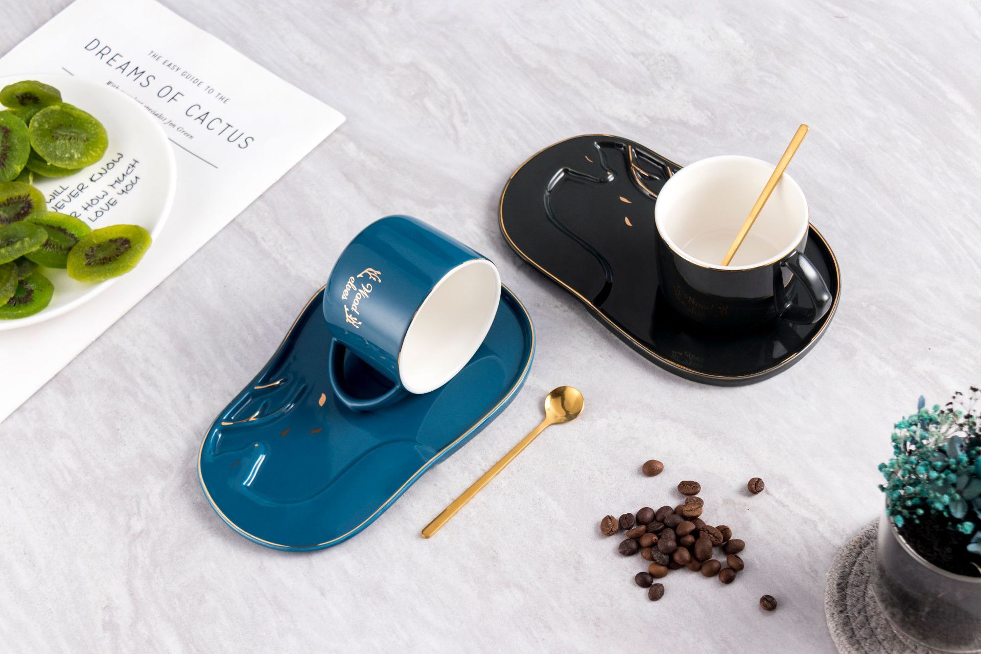 创意小精致下午茶茶杯陶瓷咖啡杯杯盘套装欧式高颜值家用茶具详情3