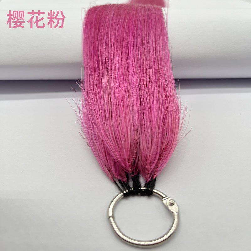 Second-generation feather hair extensions, full-color hair extensions, full-color hair picking and dyeing, ear-hanging hair dyeing, wig pieces, seamless picking and dyeing, long extension, and can be permed pic 8