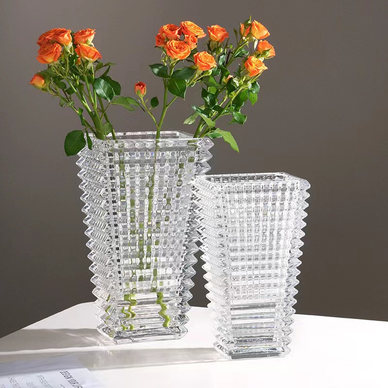 European retro glass vases, personalized and creative living room and office water-grown flower arrangement containers, decorative handicrafts pic 5