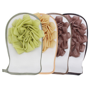 搓澡巾套装三件套拉背条沐浴球加厚露指洗澡巾代发摆地摊网红详情5