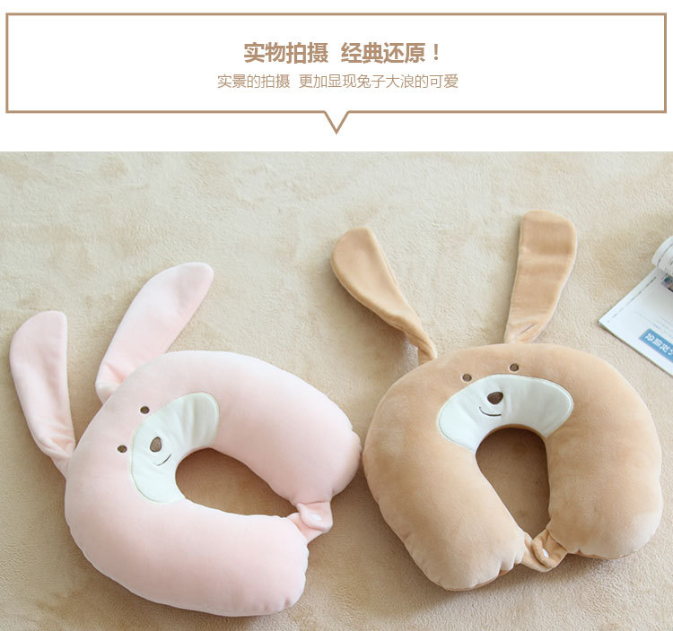 Cute cartoon U-shaped neck pillow, student napping neck support pillow, car and plane travel memory foam headrest wholesale pic 20