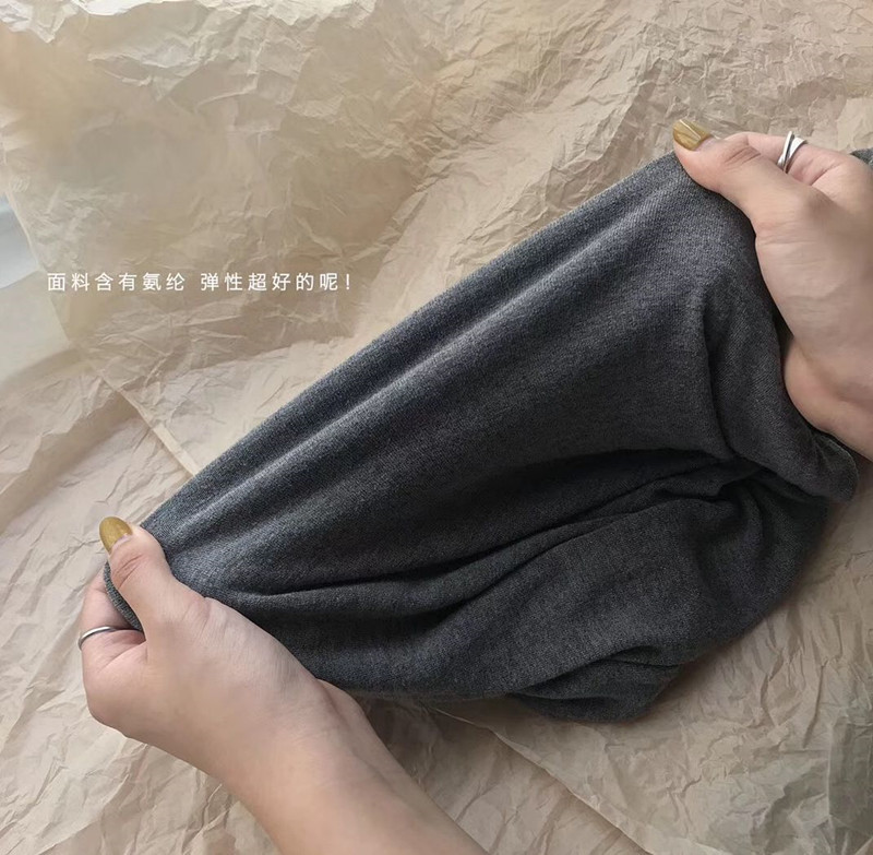 Gentle to the core ~ Soft and fluffy cashmere texture, round-neck basic long-sleeved T-shirt base layer wholesale consignment pic 4