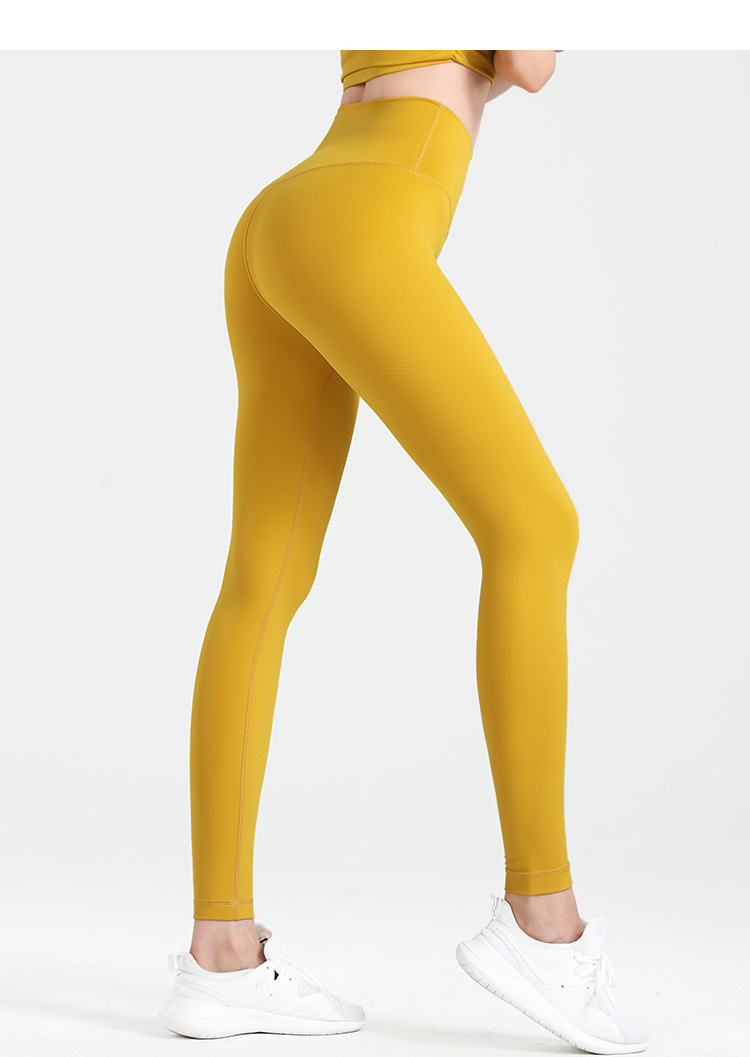 Yoga pants for women: High-waisted, hip-lifting, elastic compression, nude feel, tight-fitting sports pants, quick-drying running training, and outerwear fitness pants pic 69