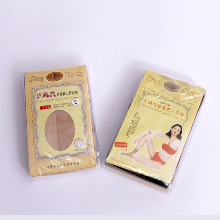 独立包装天鹅绒纯色足浴袜女款短丝袜 透气地摊丝袜批发详情4