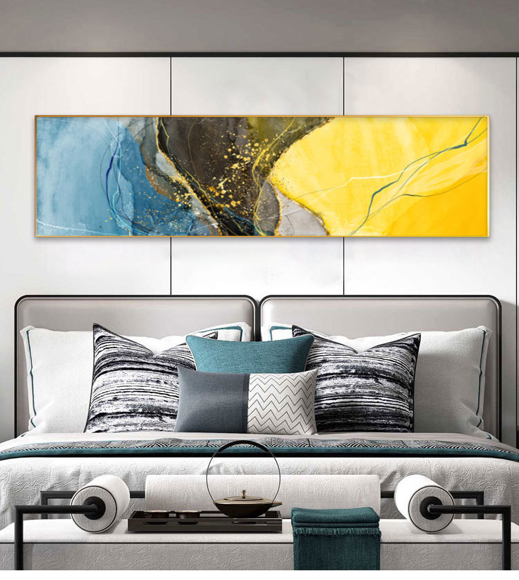 Hotel decorative paintings, hotel bedroom bedside abstract wall paintings wholesale, Nordic modern and simple sofa background wall paintings pic 9