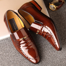 Elderly head leather shoes for men 2024 Spring and Autumn Factory soft-soled shoes for men with hollowed-out lazy shoes for men casual single shoes 117072 pic 45