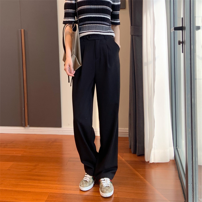 The self-retained w beauty Hidden meat creates a super model leg shape with a high waistline design, versatile and slimming suit pants and casual pants pic 18