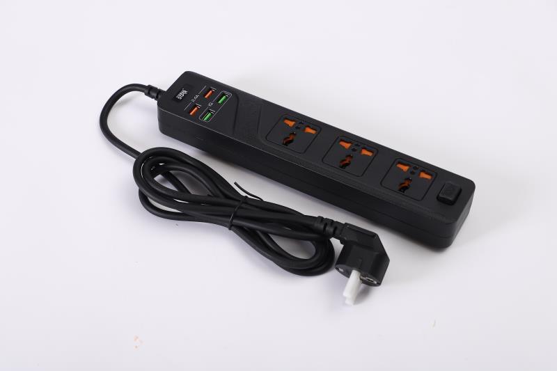 Winning Star foreign trade stock flame-retardant material multi-hole USB multi-functional universal socket for home and office pic 9