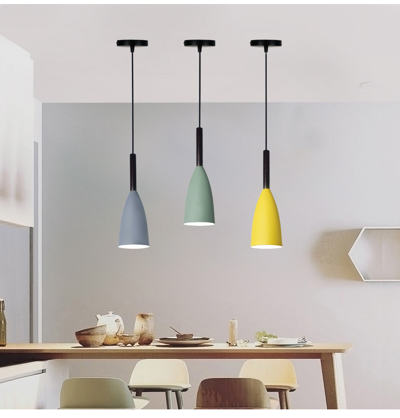 现代简约餐厅灯餐桌三头北欧灯具创意个性饭厅卧室床头吧台小吊灯详情7