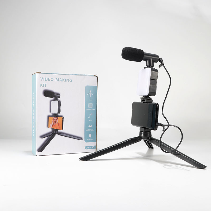 Mini square lamp mobile phone tripod set pic 3