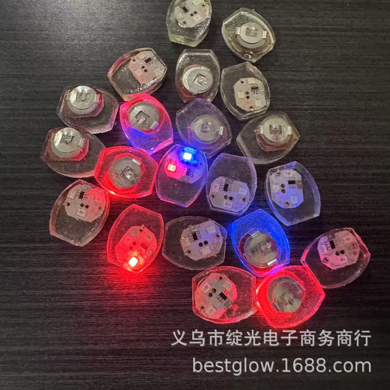 LED红蓝绿鞋灯方灯椭圆灯防水灯震动发光闪灯服装灯机芯电子配件详情16