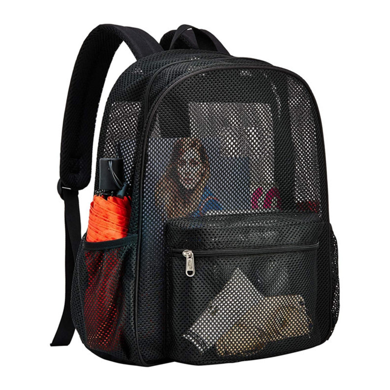 High-load-bearing mesh backpacks, transparent and simple beach bags, and schoolbags are selling well on Amazon and Instagram pic 1