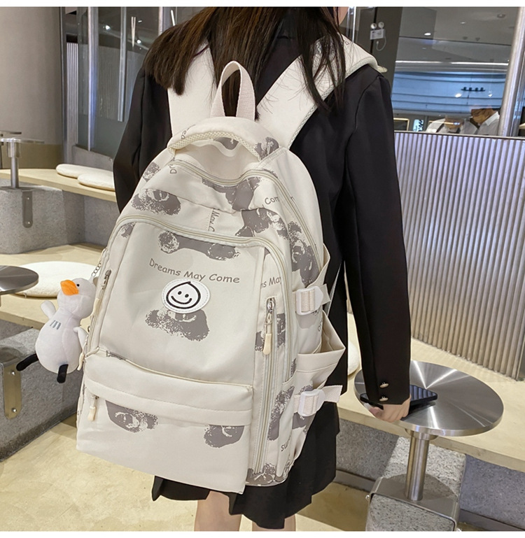 2023 fashionable student backpack, Japanese style Instagram simple Korean version backpack for junior high school, senior high school and college students pic 23