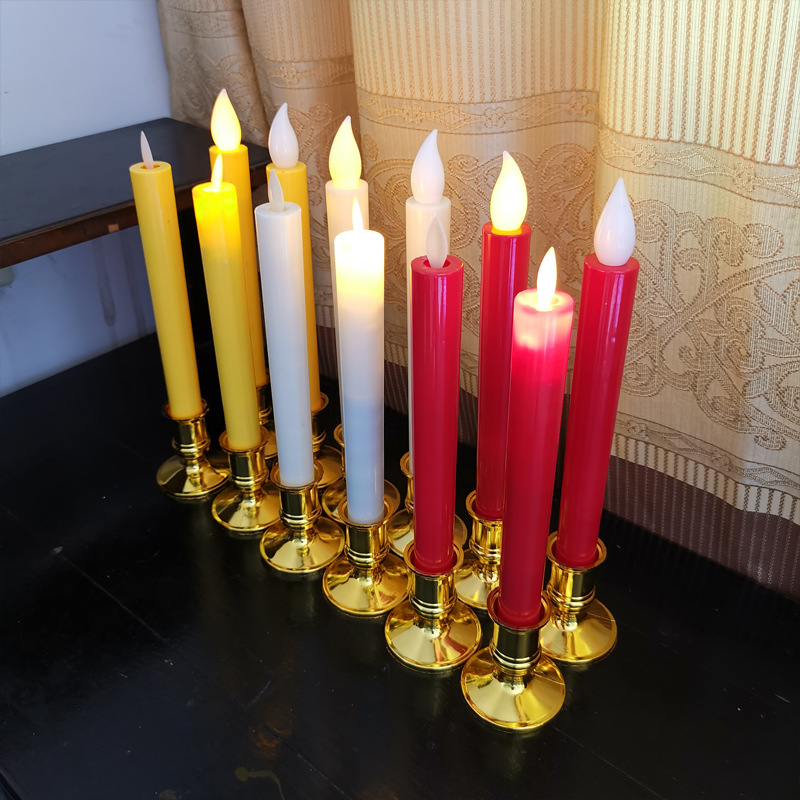 Long-pole electronic candles for Buddha and blessing, swinging decorative handicrafts and ornaments pic 2