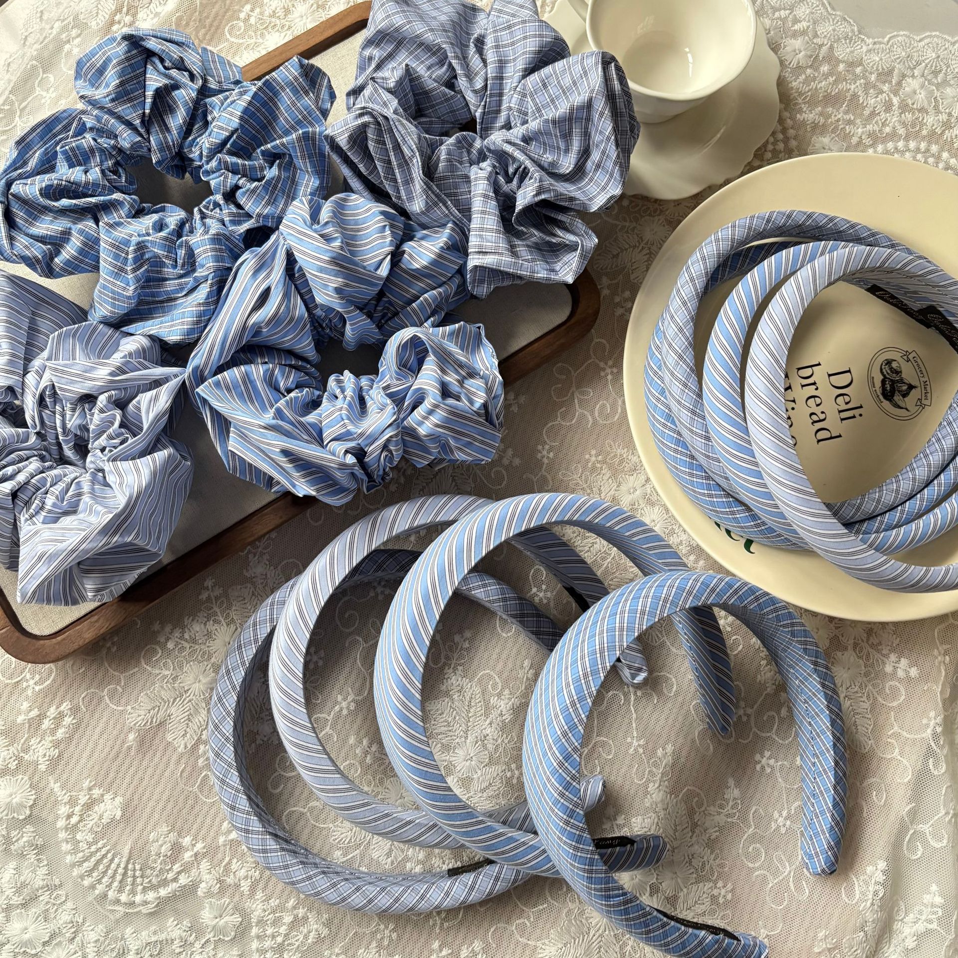 Spring new solid-color satin hair band for women, high head pressure headband, high-end and light luxury hair tie and hairpin headwear pic 2