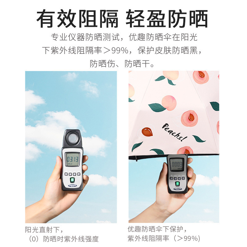 50% off umbrella capsule, eyeglass umbrella, ultra-light mini sun protection umbrella, black rubber sunshade pocket umbrella, small custom umbrella pic 42