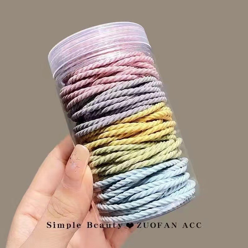 橡皮筋女扎头发圈高弹力耐用不勒头发绳2022新款夏季简约气质头绳详情7