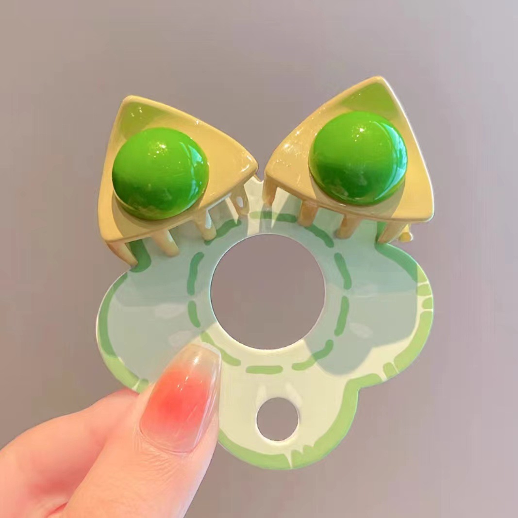 儿童发夹y2k多巴胺抓夹猫耳朵发卡小女孩头饰可爱女童刘海碎发夹详情10