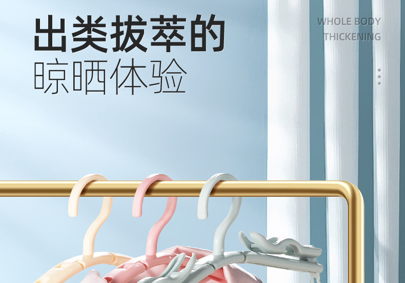 Travel folding clothes hangers, multi-purpose small and compact drying clothes hangers for business trips, hotels, Tours and outings, and convenient for carrying sock clips pic 5