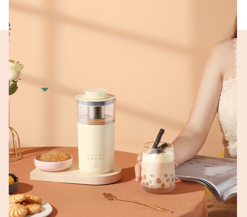 Coffee and milk tea machine all-in-one, multi-functional health cup, homemade flower tea and milk foam machine, 220V/110V heating, small size pic 5