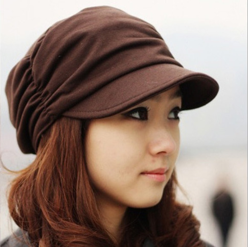 Korean-style casual trendsetter fashion hats, fashionable pleated baseball caps for men and women pic 7