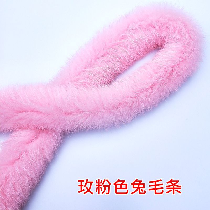 Wholesale of rabbit fur, wool strips, wool edge strips, sandwich strips, lace, winter fur, wool edge Hanfu, capes and other fur clothing accessories pic 20