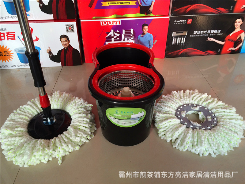 【 Factory Direct Sales 】 Wholesale of dual-drive Good God Drag Rotating mops and hand-pressed mop buckets pic 16