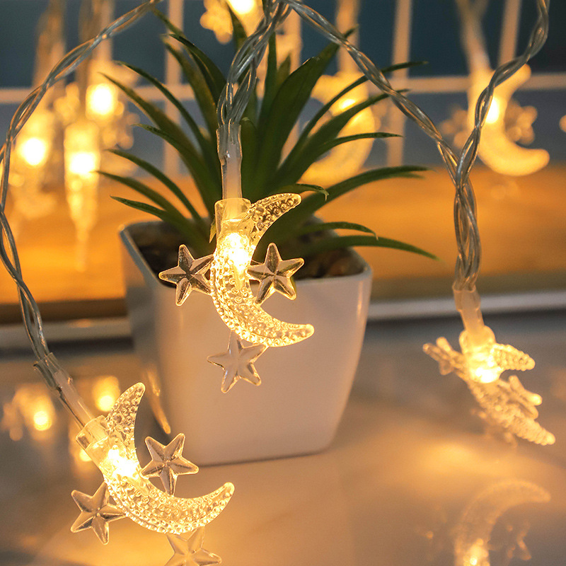 New Ramadan led star and moon light string, starry sky decorative light, room Instagram girlish photo props pic 1