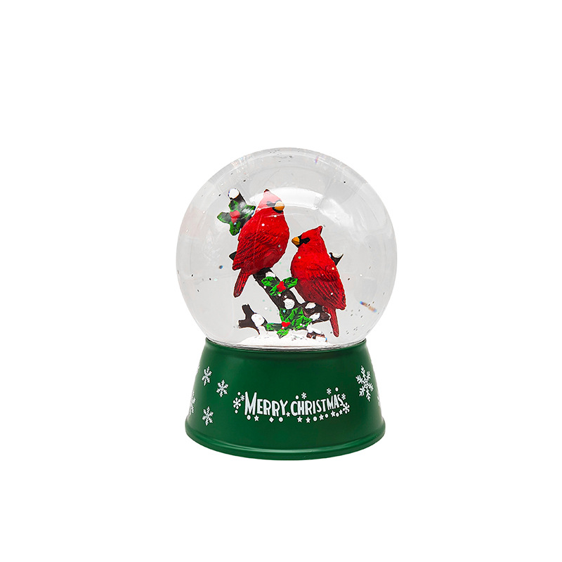 Christmas crystal ball light, music timer, built-in LED light, illuminated water ball light, Christmas gift music box pic 2